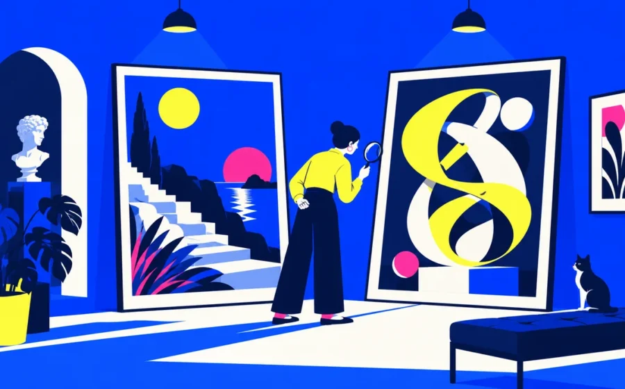 Midjourney vs Ideogram: evaluate image style and lettering