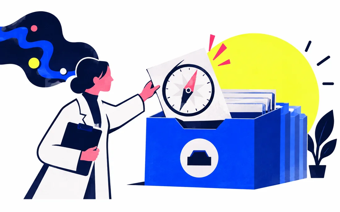 Researcher files an anomalous compass reading into an organised reporting inbox