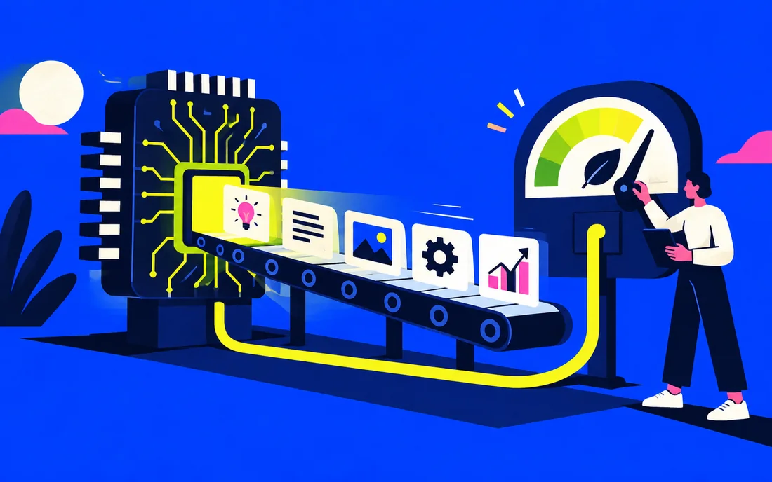 Chip feeds useful task cards while a calibrated energy meter tracks input