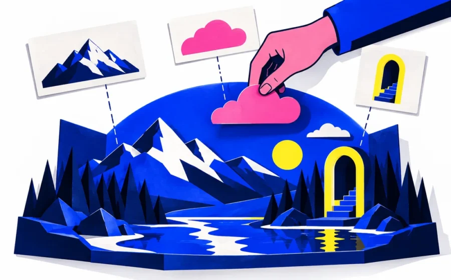 Luma Dream Machine: develop a scene through visual references