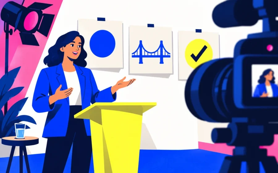 HeyGen: prepare a clear presenter-led video