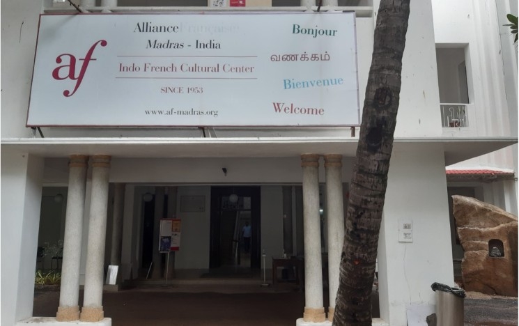 Alliance Française of Madras storefront in 24, College Road, Nungambakkam, Chennai