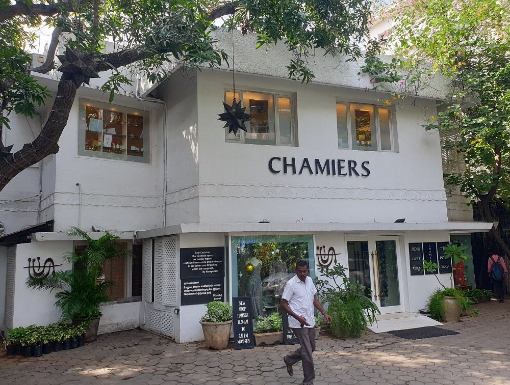 Chamiers Café storefront in Chamiers Road / RA Puram edge, Chennai