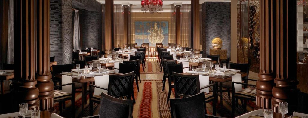 Jamavar dining room at The Leela Palace Chennai