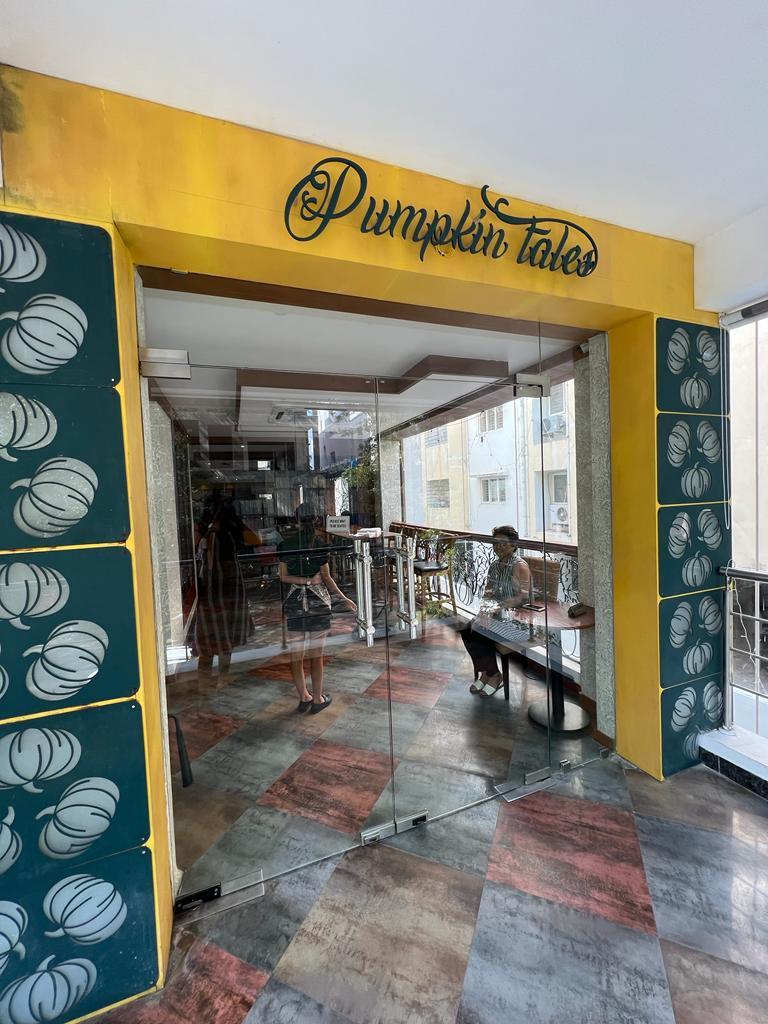Pumpkin Tales storefront in Alwarpet / Abhiramapuram, Chennai