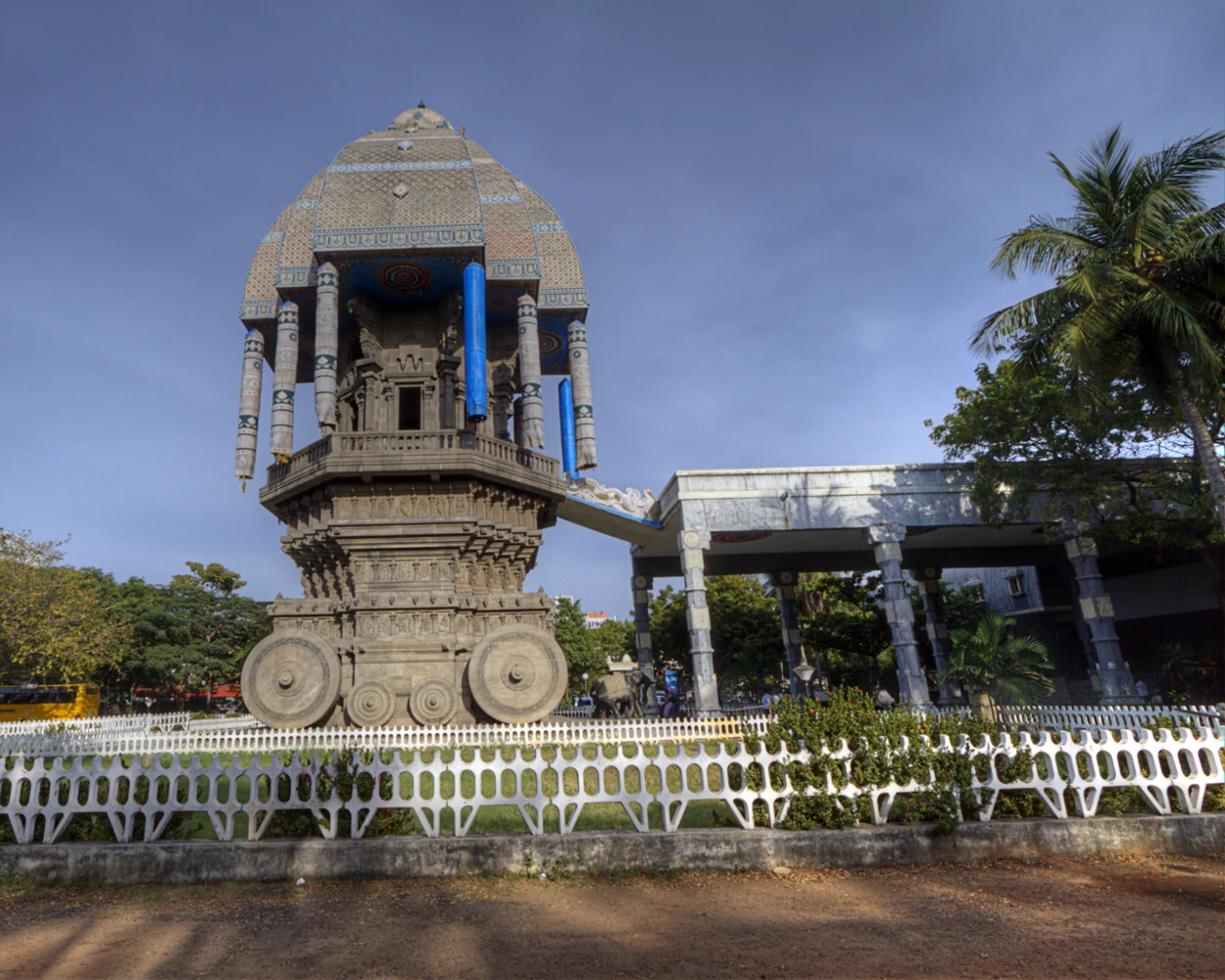 The stone chariot at Valluvar Kottam in Nungambakkam